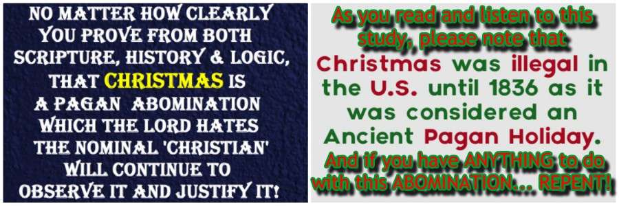 Christmas xmass abomination false catholic cult whore
